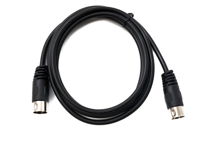 SYSTEM-S S-Video Kabel 150 cm Din 3 Pin Stecker zu Stecker Schwarz