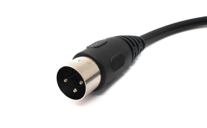 SYSTEM-S S-Video Kabel 150 cm Din 3 Pin Stecker zu Stecker Schwarz