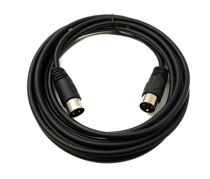 SYSTEM-S S-Video cable 3 m Din 3 pin male to male black