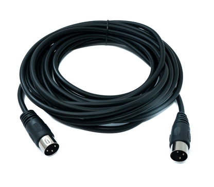 SYSTEM-S S-Video Kabel 5 m Din 3 Pin Stecker zu Stecker Schwarz