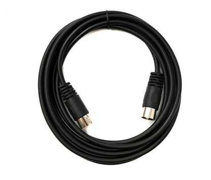 SYSTEM-S S-Video cable 3 m Din 3 pin male to male black
