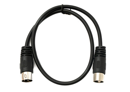 SYSTEM-S S-Video Kabel 50 cm Din 3 Pin Stecker zu Stecker Schwarz
