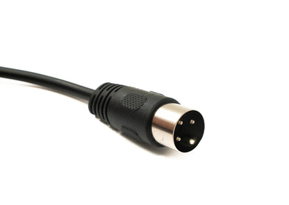 SYSTEM-S S-Video Kabel 50 cm Din 3 Pin Stecker zu Stecker Schwarz
