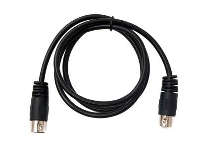SYSTEM-S S-Video Kabel 100 cm Din 4 Pin Stecker zu Stecker Schwarz
