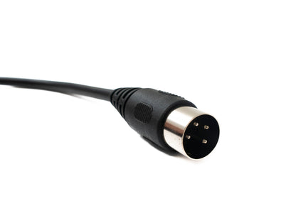 SYSTEM-S S-Video Kabel 100 cm Din 4 Pin Stecker zu Stecker Schwarz