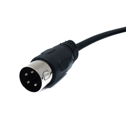 SYSTEM-S S-Video Kabel 150 cm Din 4 Pin Stecker zu Stecker Schwarz