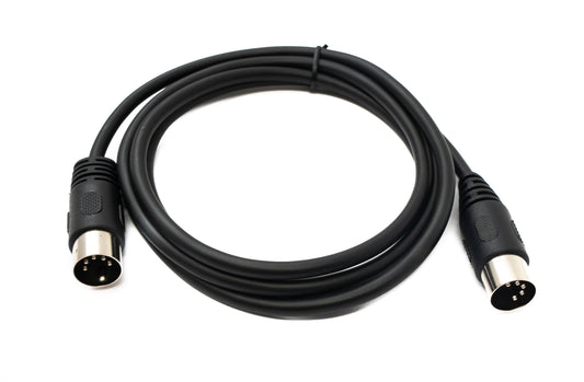 SYSTEM-S S-Video Kabel 150 cm Din 5 Pin Stecker zu Stecker Schwarz