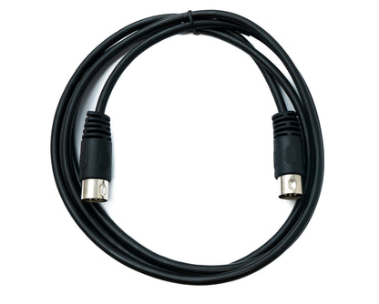 SYSTEM-S S-Video Kabel 150 cm Din 8 Pin Stecker zu Stecker Schwarz