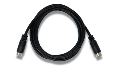 SYSTEM-S S-Video Kabel 150 cm Mini Din 10 Pin Buchse zu Buchse in Schwarz
