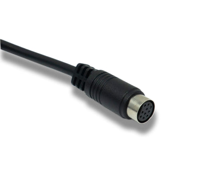SYSTEM-S S-Video Kabel 150 cm Mini Din 10 Pin Buchse zu Buchse in Schwarz