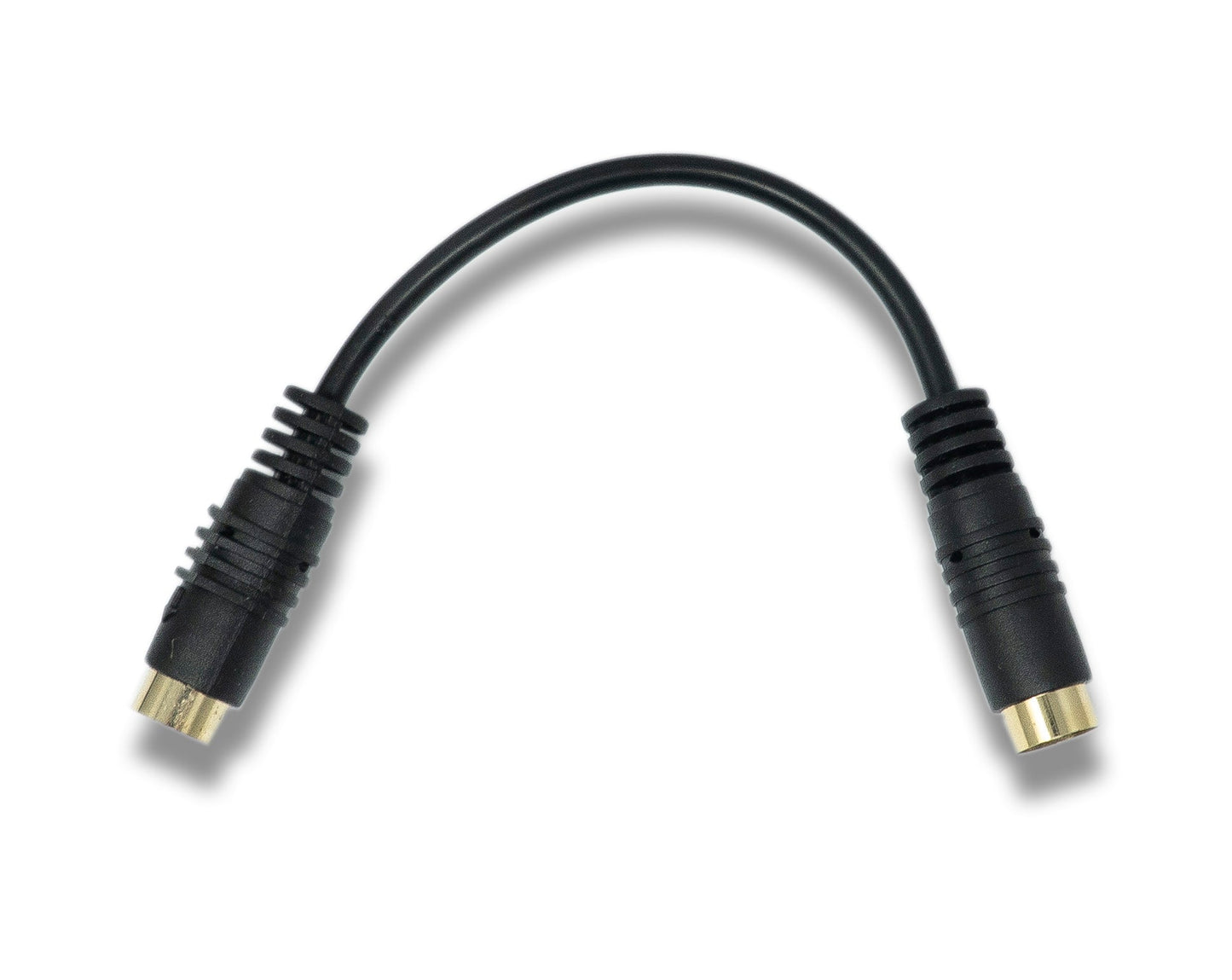 SYSTEM-S S-Video cable 15 cm Mini Din 4 pin female to female in black