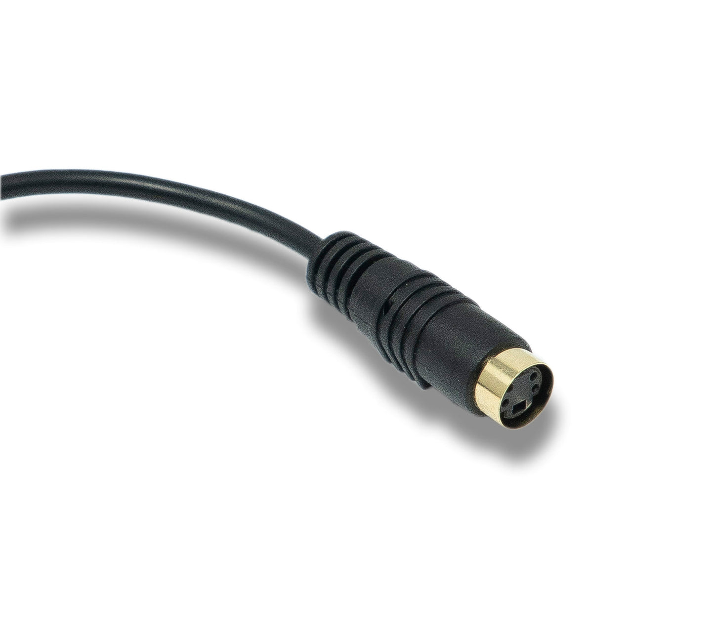 SYSTEM-S S-Video cable 15 cm Mini Din 4 pin female to female in black