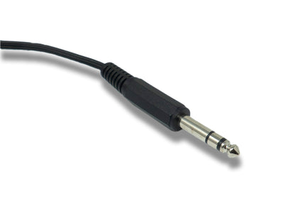 SYSTEM-S Audio Y Kabel 3 m AUX 6,35 mm TRS Stecker zu 2x XLR 3 polig Stecker