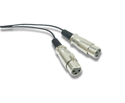 SYSTEM-S Audio Y Kabel 180 cm AUX 6,35 mm TRS Stecker zu 2x XLR 3 polig Buchse