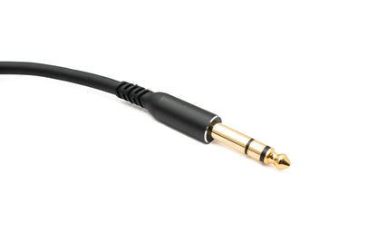 SYSTEM-S Audio Kabel 3 m 6.35 mm Klinke Stecker zu XLR 3 Pin Buchse in Schwarz