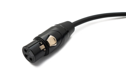 SYSTEM-S Audio Kabel 3 m 6.35 mm Klinke Stecker zu XLR 3 Pin Buchse in Schwarz
