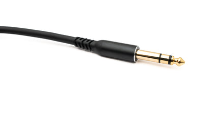 SYSTEM-S Audio Cable 5 m 6.35 mm jack plug to XLR 3 pin socket in black