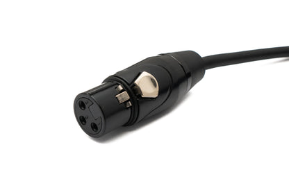 SYSTEM-S Audio Cable 5 m 6.35 mm jack plug to XLR 3 pin socket in black