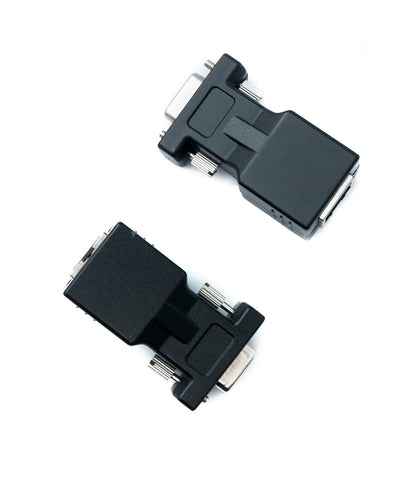 SYSTEM-S Ethernet VGA over IP Konverter 2x VGA Buchse zu LAN RJ45 Buchse 20m Reichweite