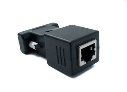 SYSTEM-S Ethernet VGA over IP Konverter 2x VGA Buchse zu LAN RJ45 Buchse 20m Reichweite