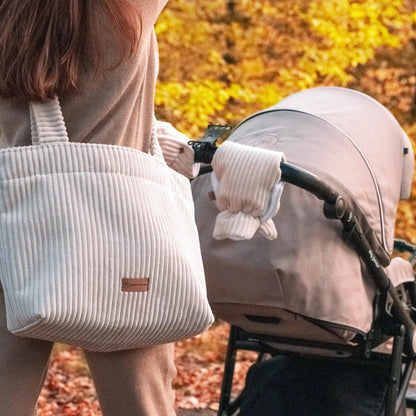 Wickeltasche Cord – für Kinderwagen
