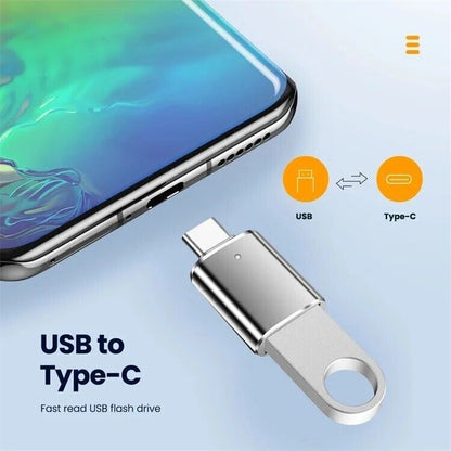 2 Pieces USB-C Male to USB-A Female USB Adapter USB 3.0 OTG