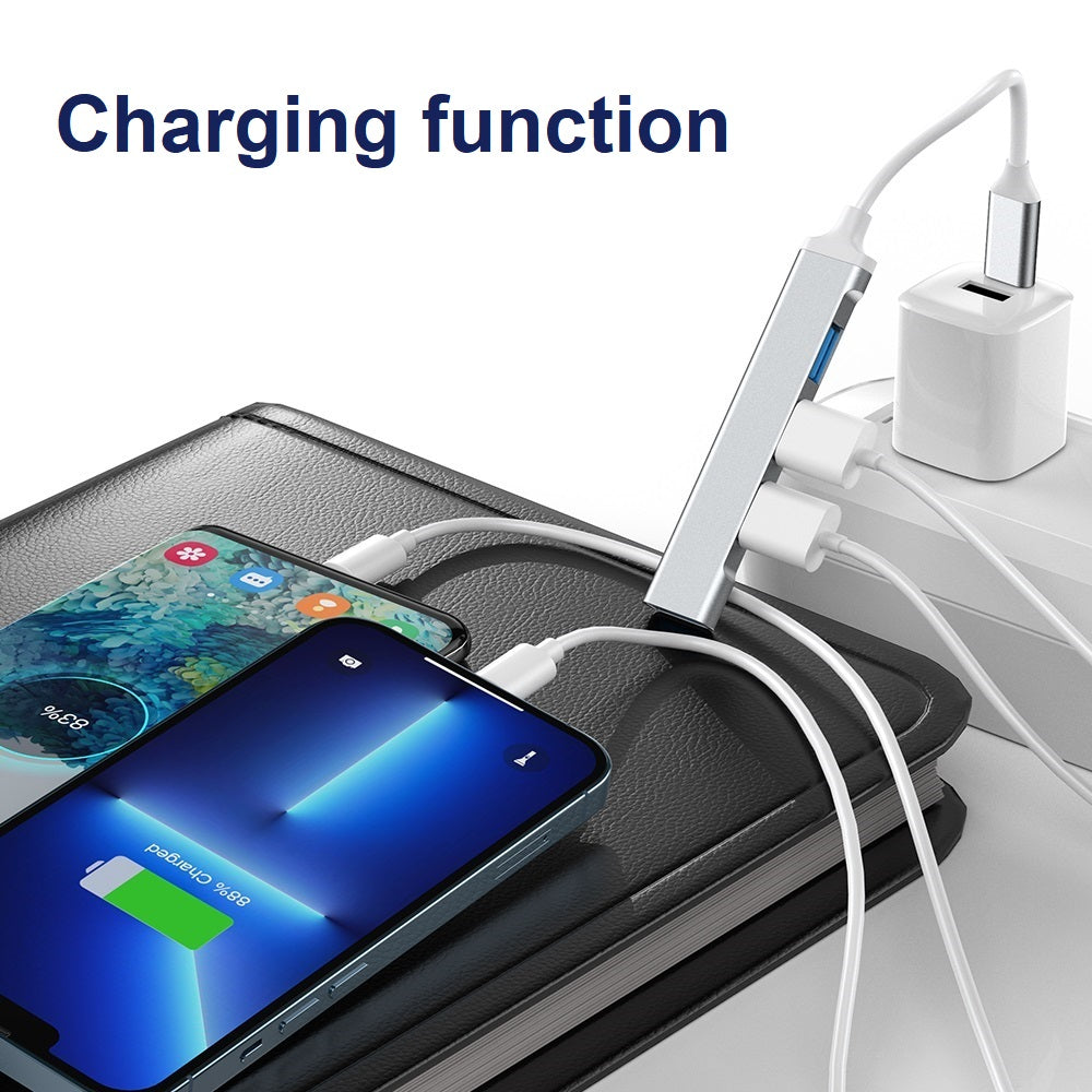 4-Port USB Hub USB 2.0 USB 3.0 Data Hub Docking Station