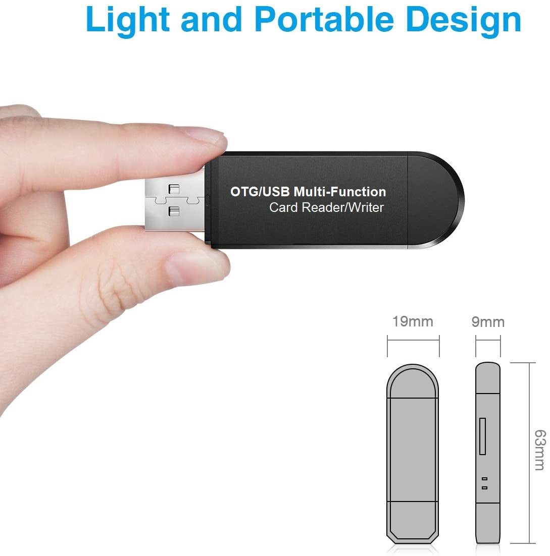 Memory Card Reader USB 2.0 SD Card Reader USB-A Micro USB