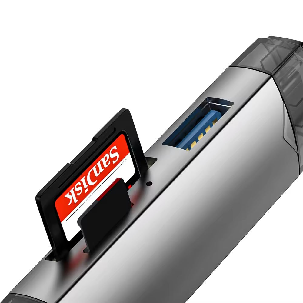 6in1 Memory Card Reader USB 3.0 SD Card Reader USB-A USB-C