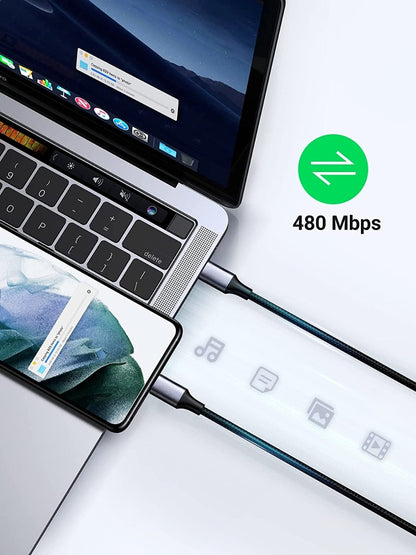 USB-C Male to USB-C Male Cable 60W Fast Charging