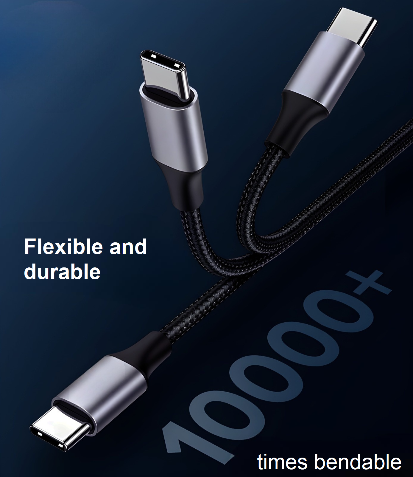 USB-C Male to USB-C Male Cable 60W Fast Charging