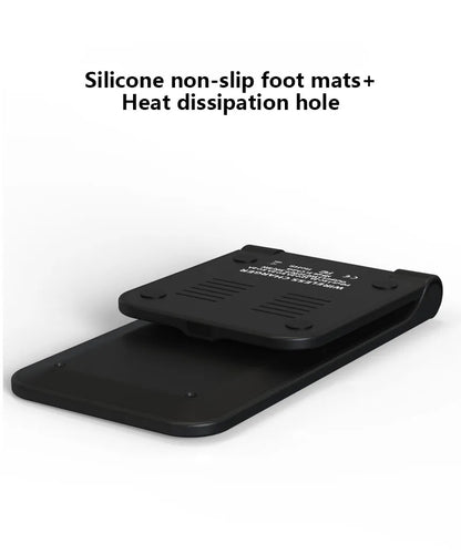 15W Wireless Charger Stand Foldable Qi Charger Inductive Charging Station