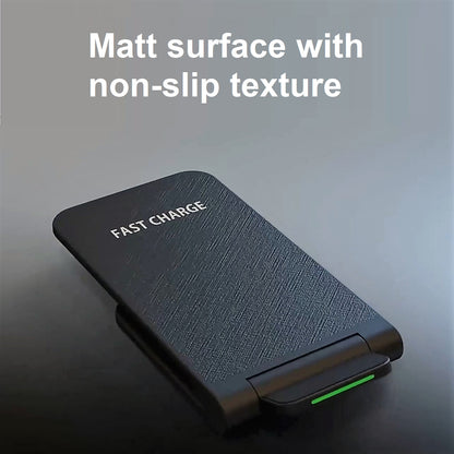 15W Wireless Charger Stand Foldable Qi Charger Inductive Charging Station