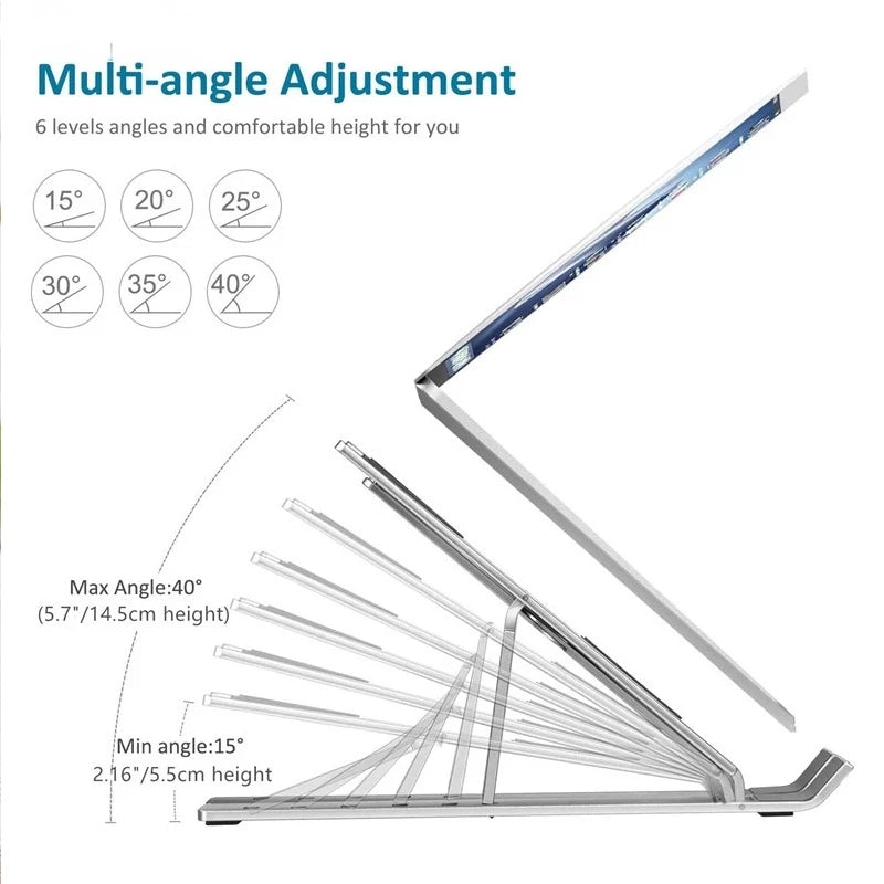 Laptop Stand Foldable Stand Notebook Stand Holder Angle Adjustable