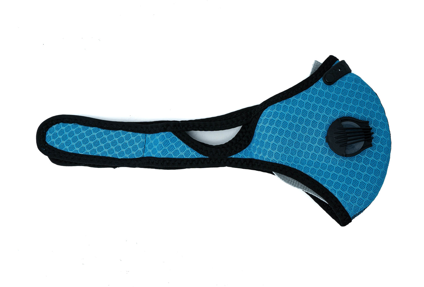 SYSTEM-S Staub Maske austauschbarer Aktivkohle Filter Nylon für Outdoor Jogging Türkis