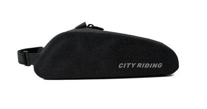 SYSTEM-S Fahrrad Tasche wasserfest Dreiecktasche Rahmentasche Triangeltasche Schwarz