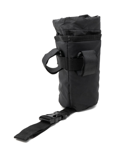 SYSTEM-S Bicycle Water Bottle Bag Waterproof Drinks Holder for Handlebar in Black
