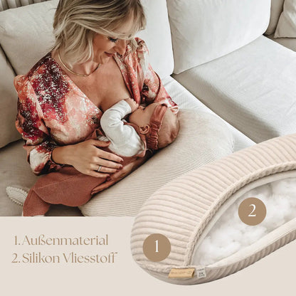 Stillkissen Halbmond Cord – Komfort & Stil