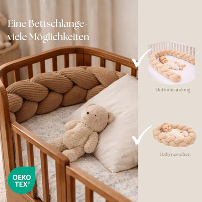 Bettschlange Cord – geflochten für Babybett