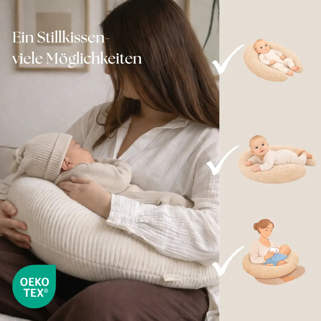 Stillkissen U-Form Cord – abnehmbarer Bezug