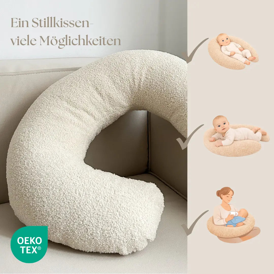 Stillkissen U-Form Bouclé – Oeko-Tex zertifiziert