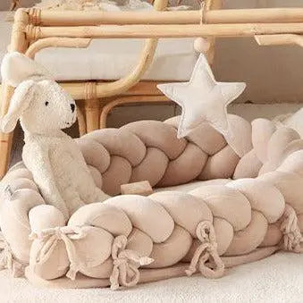 Babynest & Bettschlange 2in1 Velours – mitwachsend