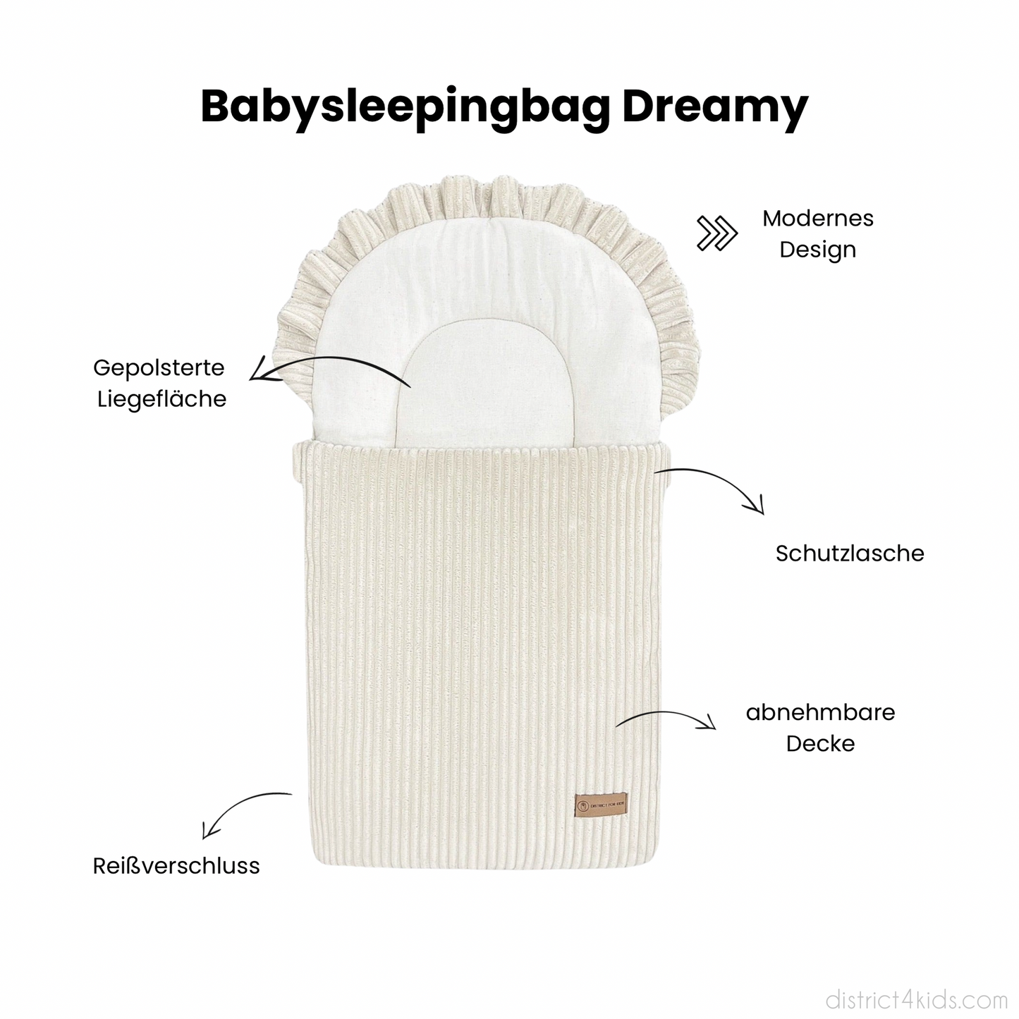 Babyschlafsack Dreamy Cord – Kuscheliger Ganzjahresschlafsack