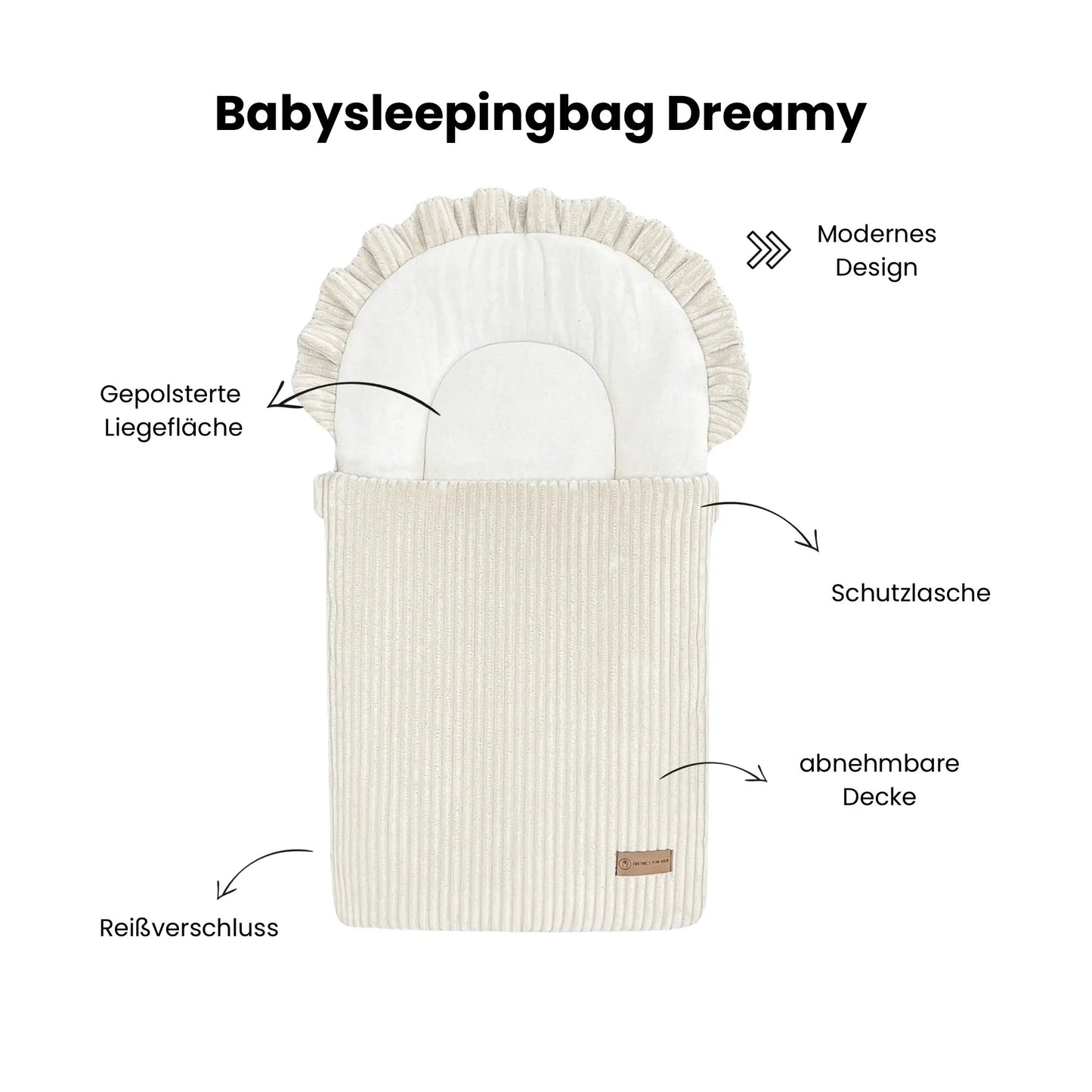 Babyschlafsack Dreamy Cord – 2.5 TOG Ganzjahr