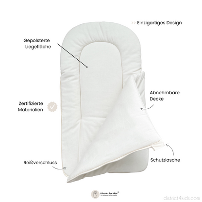 Babyschlafsack Sleepy Baumwolle kariert – Ganzjahresschlafsack