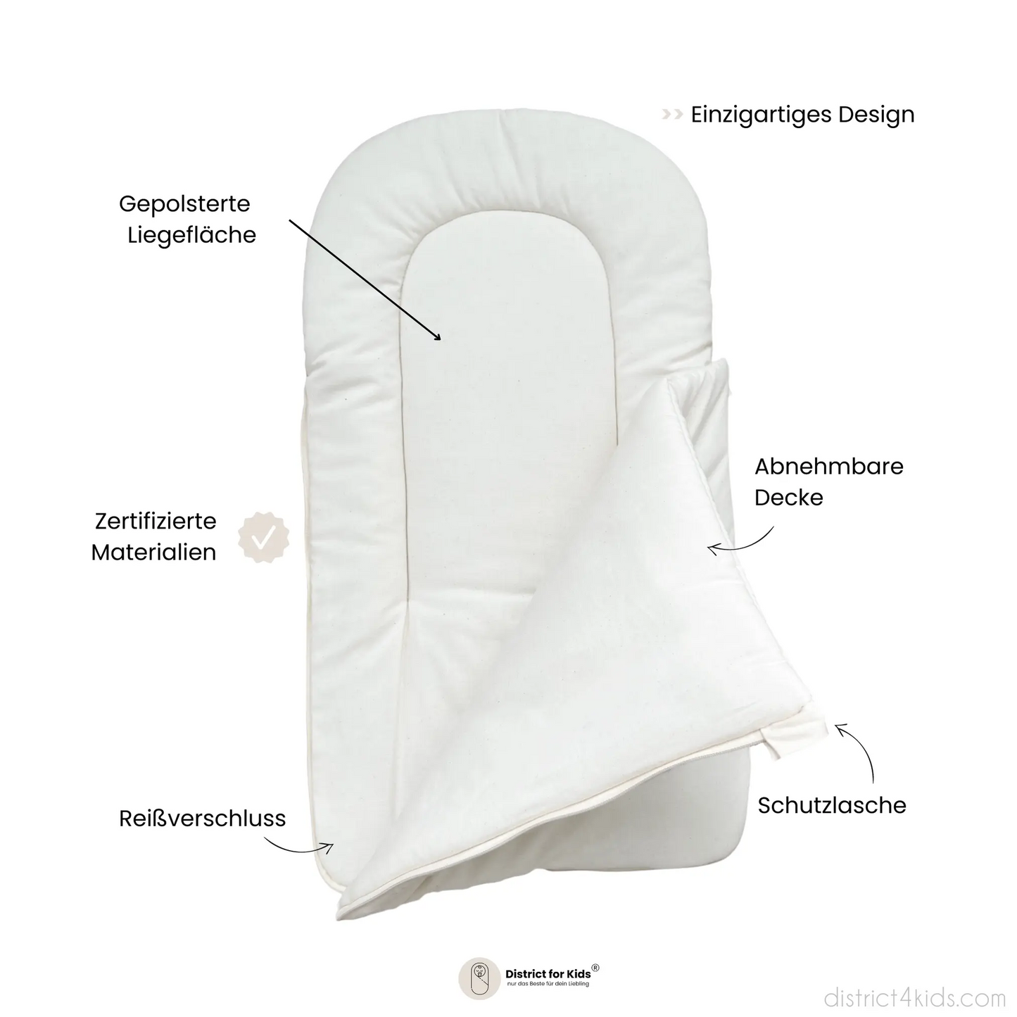 Babyschlafsack Sleepy Baumwolle kariert | 2.5 TOG Ganzjahresschlafsack
