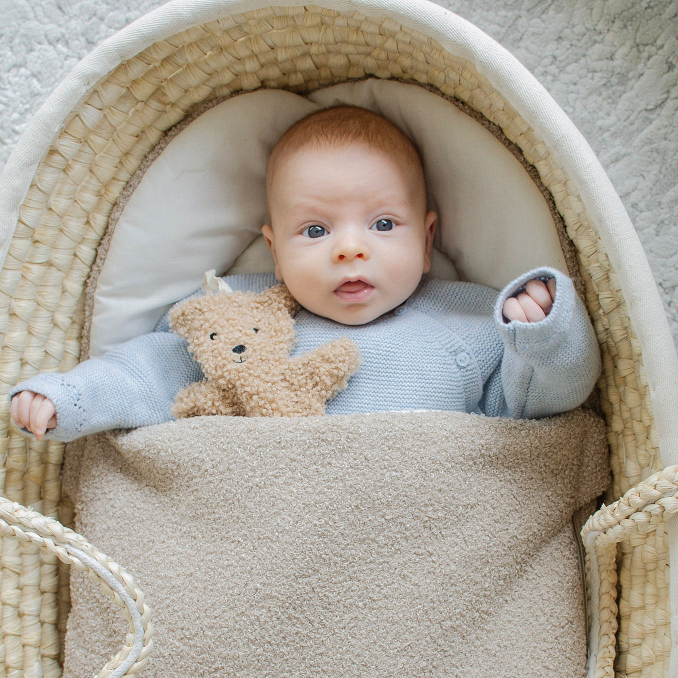 Babyschlafsack Sleepy Teddystoff Boucle - kuscheliger Ganzjahresschlafsack