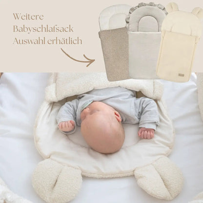 Babyschlafsack Teddyohren Bouclé - 2.5 TOG Ganzjahr