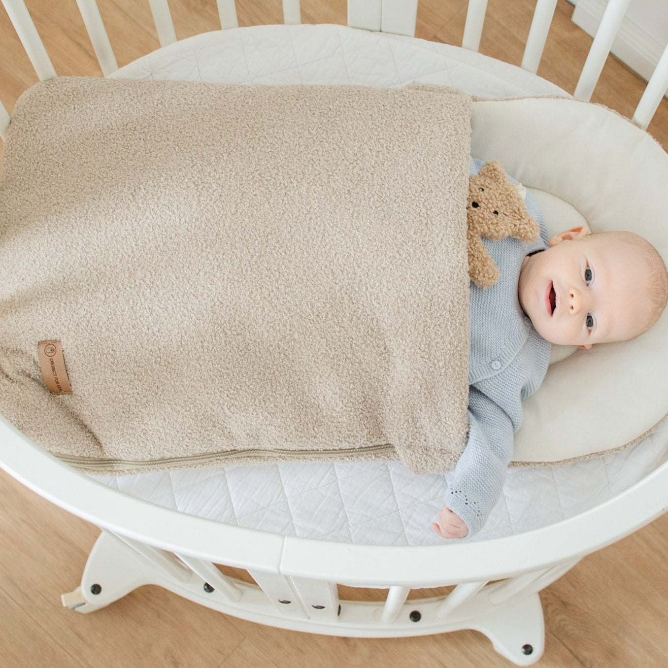 Babyschlafsack Sleepy Teddystoff Boucle - kuscheliger Ganzjahresschlafsack