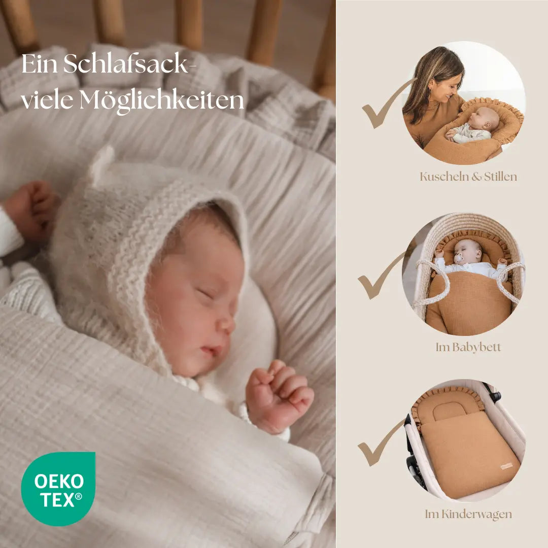 Babyschlafsack Dreamy Musselin – 2.5 TOG Ganzjahr